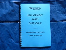 TRIUMPH T140V/TR7RV PARTS BOOK FOR 1973  MODELS 