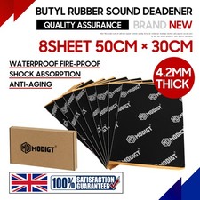 Sound Deadening Proofing Mat 12sqft Butyl Car Van Vibration Damping Audio Panel