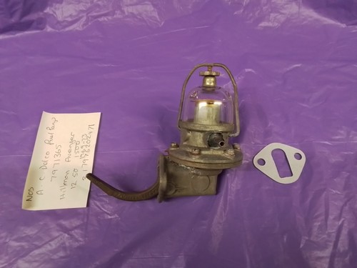 Glass top fuel pump new - glass, old