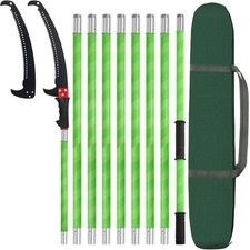 30Ft Pole Pruning Saw Tree Trimming Manual Pole Saw Trimmer Extend  For Auction