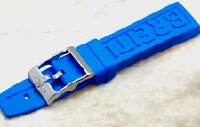 22mm 24mm Rubber Strap for Breitling Watch Band Black Blue Red Yellow + Buckle