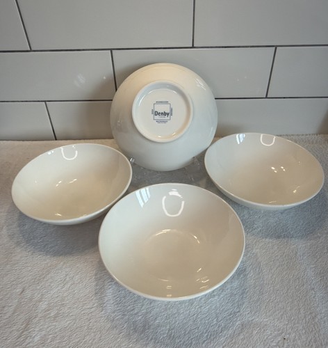 Denby white cream - 4x, porcelain