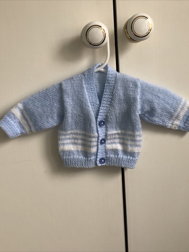 Hand knitted baby boy - hand, cardigan