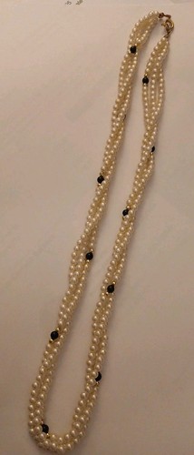 Vintage multi strand faux - vintage, multi-strand