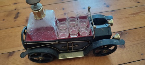 Vtg musical carriage decanter - musical,