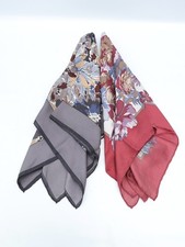 Vintage Liberty Silk Scarves Floral Job Lot x2 Upcycle DAMAGED