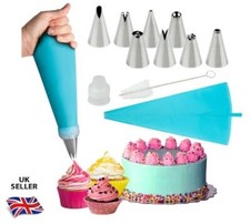 16pc Icing Piping Bag Set – Silicone + Stainless Steel Nozzles & Coupler Cupcake