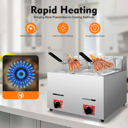 Commercial propane deep fryer - commercial,