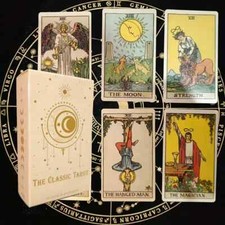 Tarot Cards Classic Oracle Spiritual and Instruction Booklet 78 Pieces Beginners