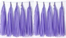 Tissue Tassels Paper Garland