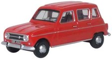 Oxford 76RN002 Renault 4 Red