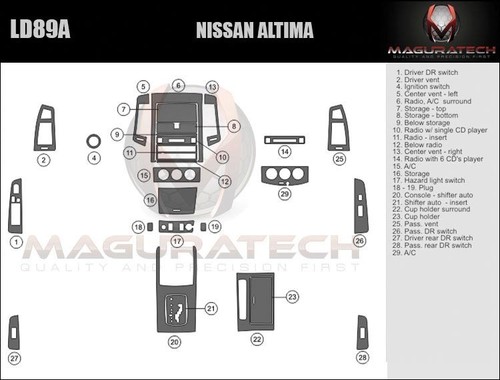 Fits nissan altima - fits, 2005-2006