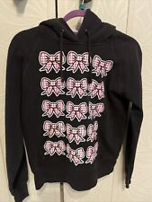 Pre-Loved Dolly Dagger Black Hoodie With Bow Design (size M)