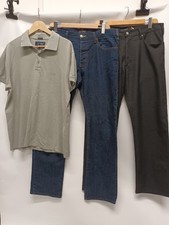 Armani Men's Bundle Dark Blue Jeans EU 36 Trouser 36W Polo 3XL Grey 