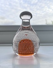 Whitefriars Doorstop Paperweight with Tangerine Core, Pattern No. 9698