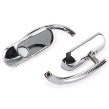 Chrome Oval Rearview Side