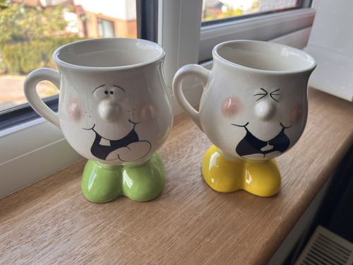Happy face mugs - mugs, character