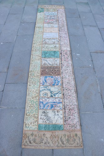 Patchwork runner rug 2x9 - patchwork, 2x9.4