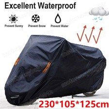 XL Heavy Duty Motorbike Motorcycle Cover Waterproof Rain Snow Dust UV Protector