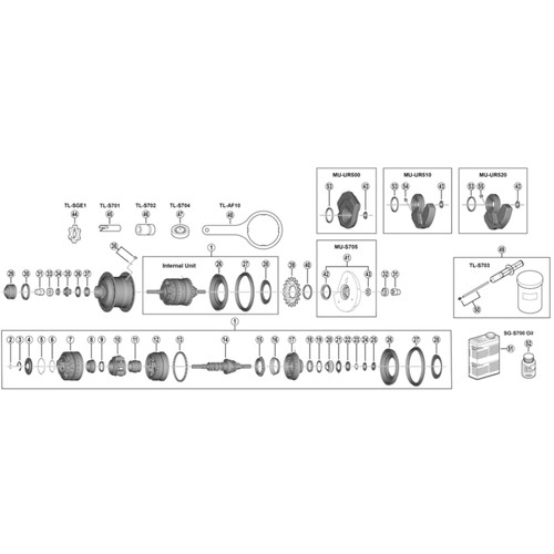 Shimano spares bicycle - shimano, cycle