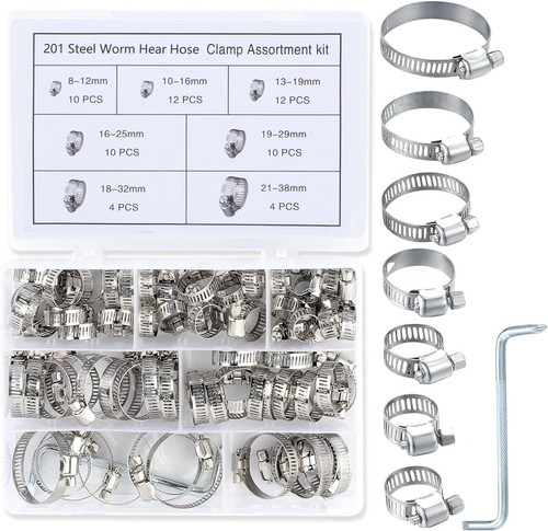 62pcs jubilee clips - clips, assorted
