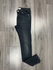 Topman Spray on Skinny Grey Skinny Jeans UK W 30 R