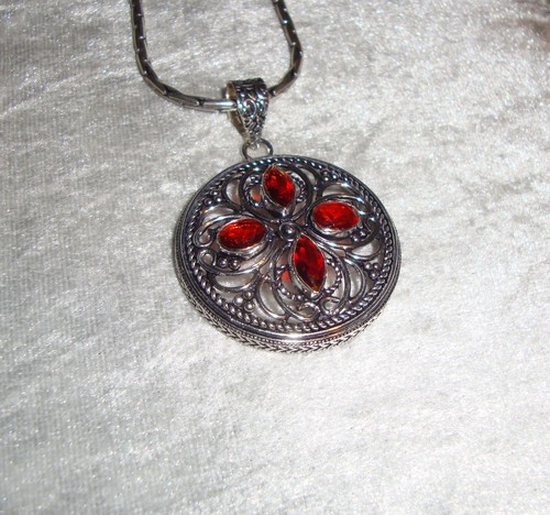 Garnet pendant - garnet,