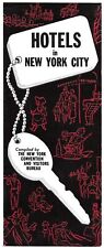 Vintage Hotels New York City List Travel Tourist Brochure 1950s-1960s