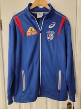 Western Bulldogs Australian Rules Football Jacket Asics Size Small AFL Mission