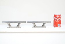 2x Stainless Steel  Cleat Hook 316 Yacht Boat Deck Mooring 8" 205mm