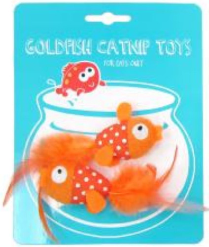 Goldfish catnip toy - catnip,