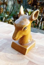 Vintage Pottery Deer Head