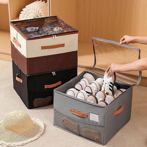 Shoe organizer box with - shoe,