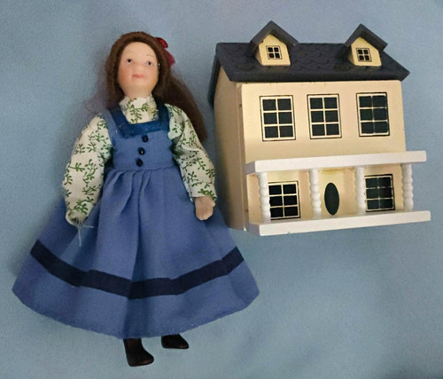 Girl doll playset with wooden - playset,
