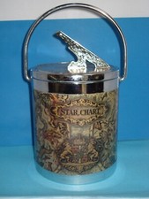 Vintage star chart Theme Retro 1970s 1980 Ice Bucket Bar Drinks ice used