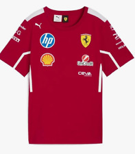 Ferrari F1 T Shirt, 2025 Team, Dark Cherry, Adult, Official Merchandise