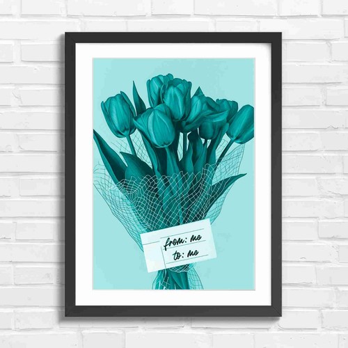 Red tulips from me teal - red,