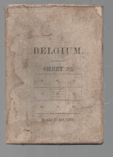 WW I. O S.  MAP OF  YPRES