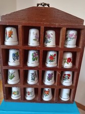 Vintage Wooden Display With 16