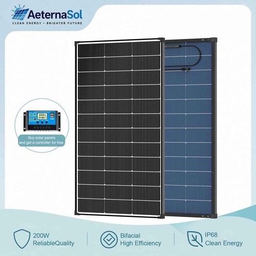 Aeternasol 200w solar panel - solar,