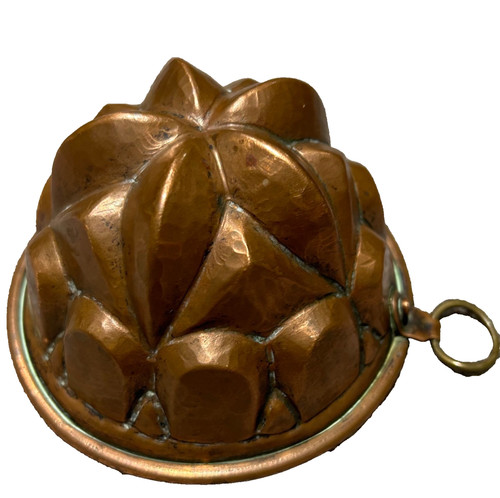 Antique copper jelly mould - antique,