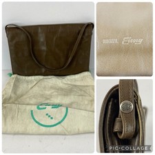 Enny Bag Brown Shoulder Clutch Soft Leather Italy Minimalist Pockets Xmas Party