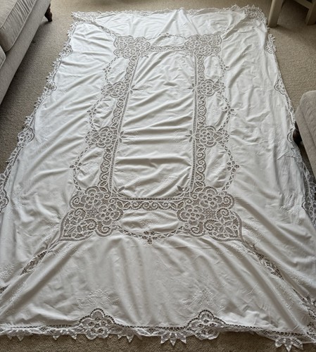 Vintage large white cotton - white,