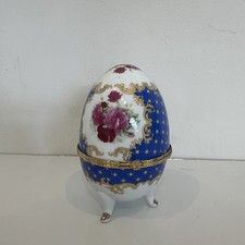 Vintage Porcelain Egg Trinket