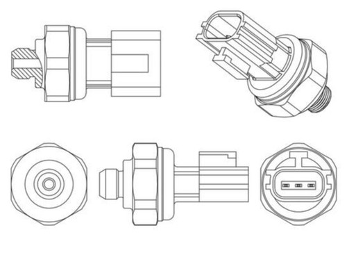 Pressure switch mahle fits - pressure,