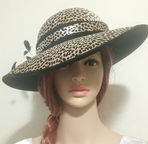 Wide brim leopard - brim, print