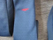 Red Winged Bird with Wings Spread & Small Dots Tie by Pierre Pascal
