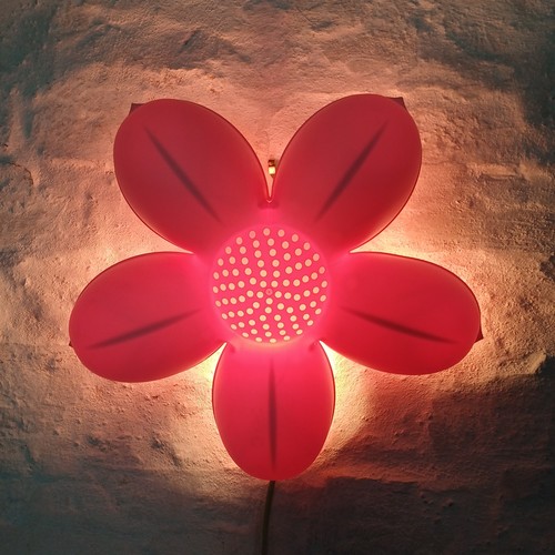 Ikea pink flower wall light