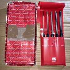 Starrett 5 Pce Long Series Pin Punch Set In Wallet RS 510 - 153 S248 1/8” - 3/8”