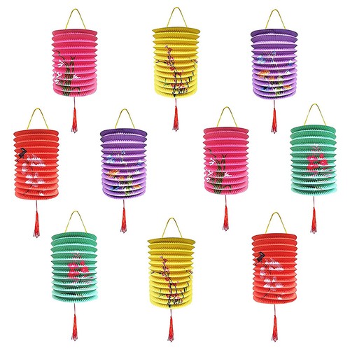 Pcs paper lanterns colorful - paper,
